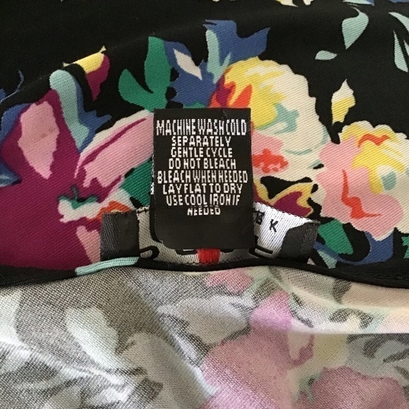 Floral Maxi Sundress Junior SMALL Sleeveless Shoulder Tie Stretch Poof New York - Picture 7 of 16